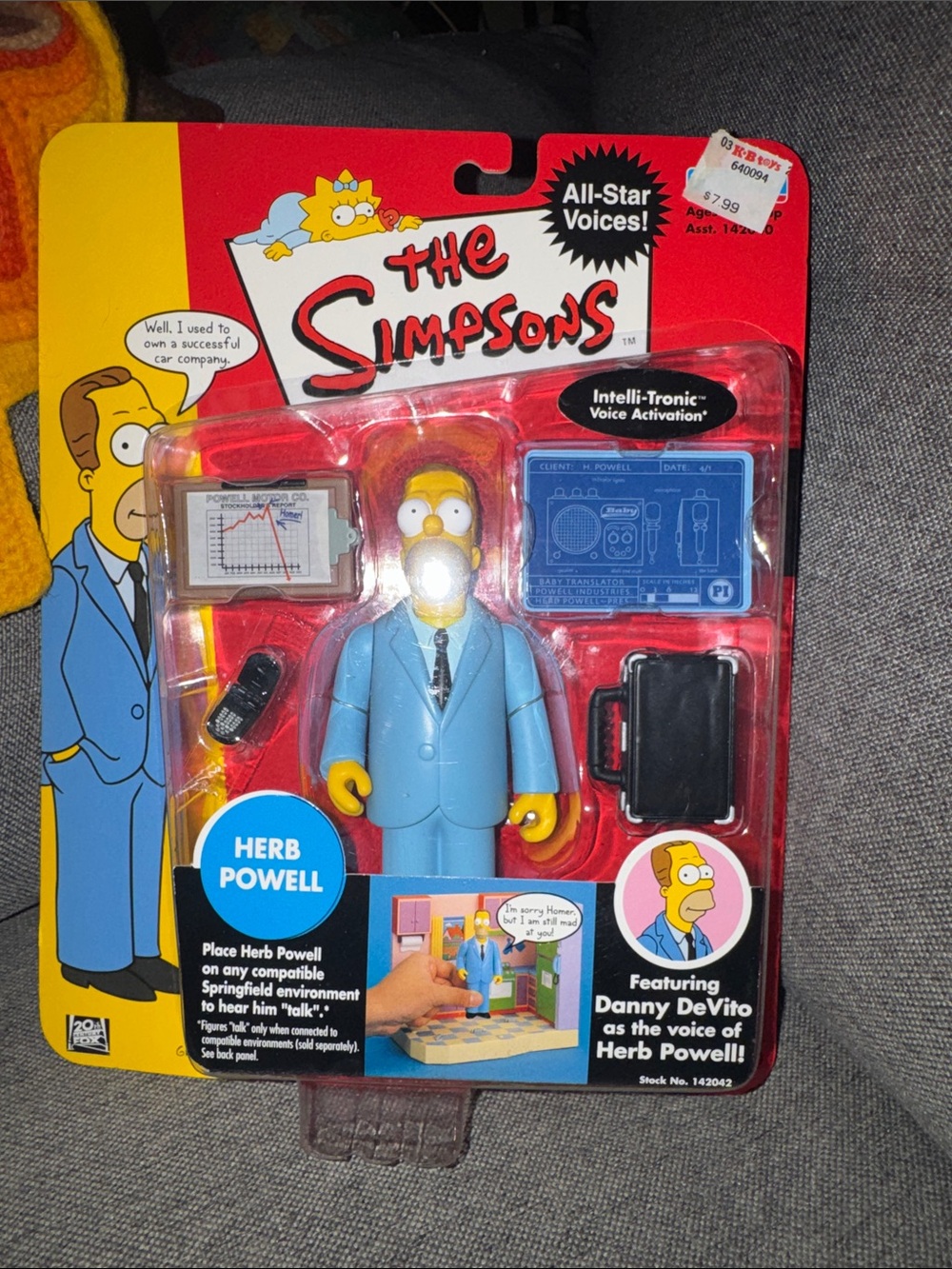 Playmates The Simpsons "All-Star Voices"Herb Powell Interactive Figure Series 1)